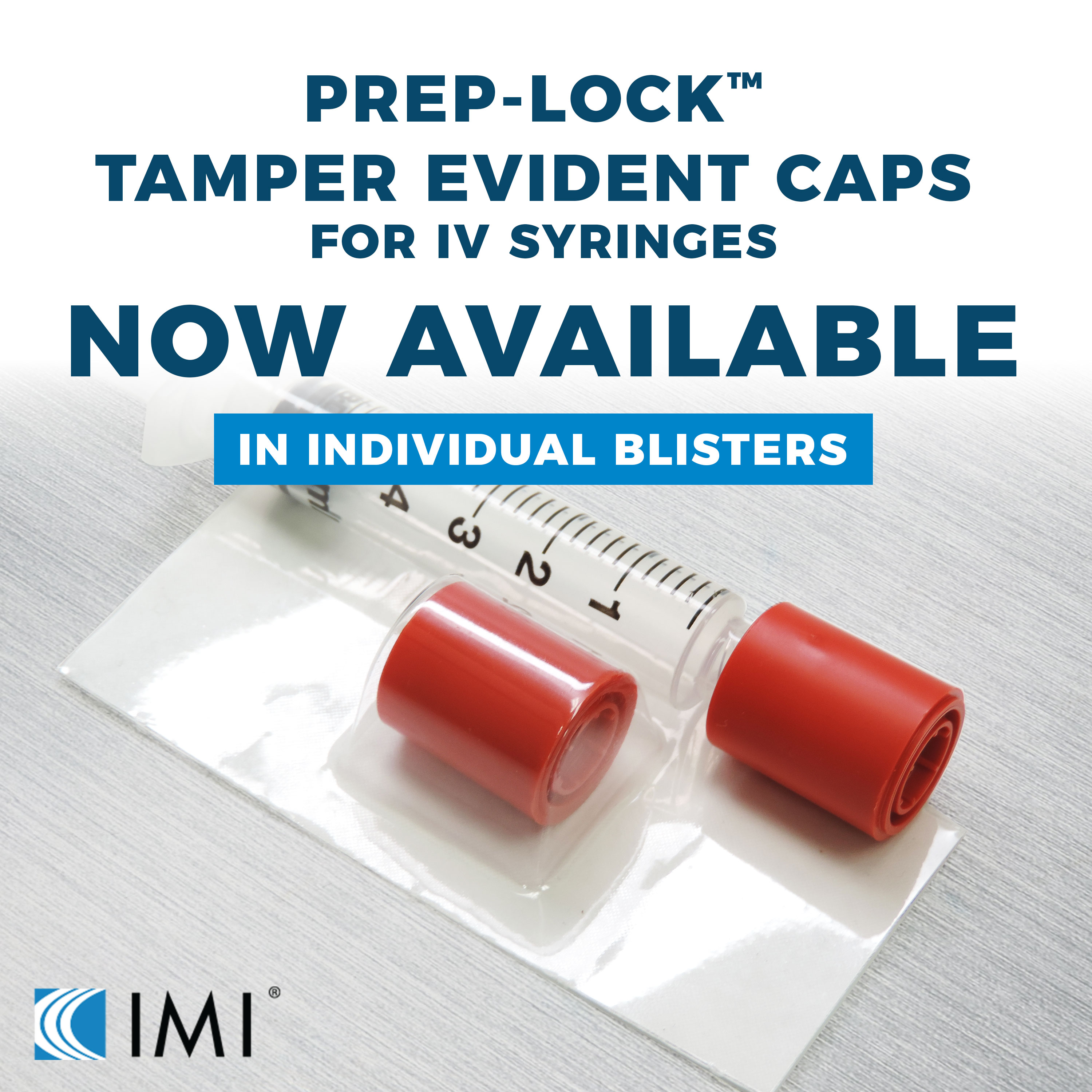 Prep Lock Individual Blister for IV Syringes and with Male Luer Lock